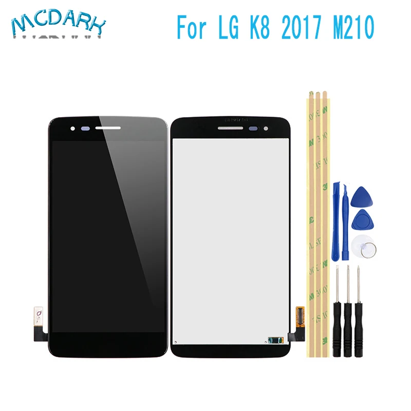 Для LG K8 2017 Aristo M200N M210 MS210 US215 ЖК дисплей + кодирующий преобразователь сенсорного