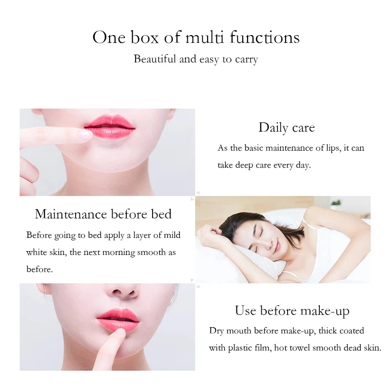 

20Pcs daily care Cherry red Lip Mask Water Moisturizing sleeping mask for Lip Wrinkles Fades Korea Lip Care Balm