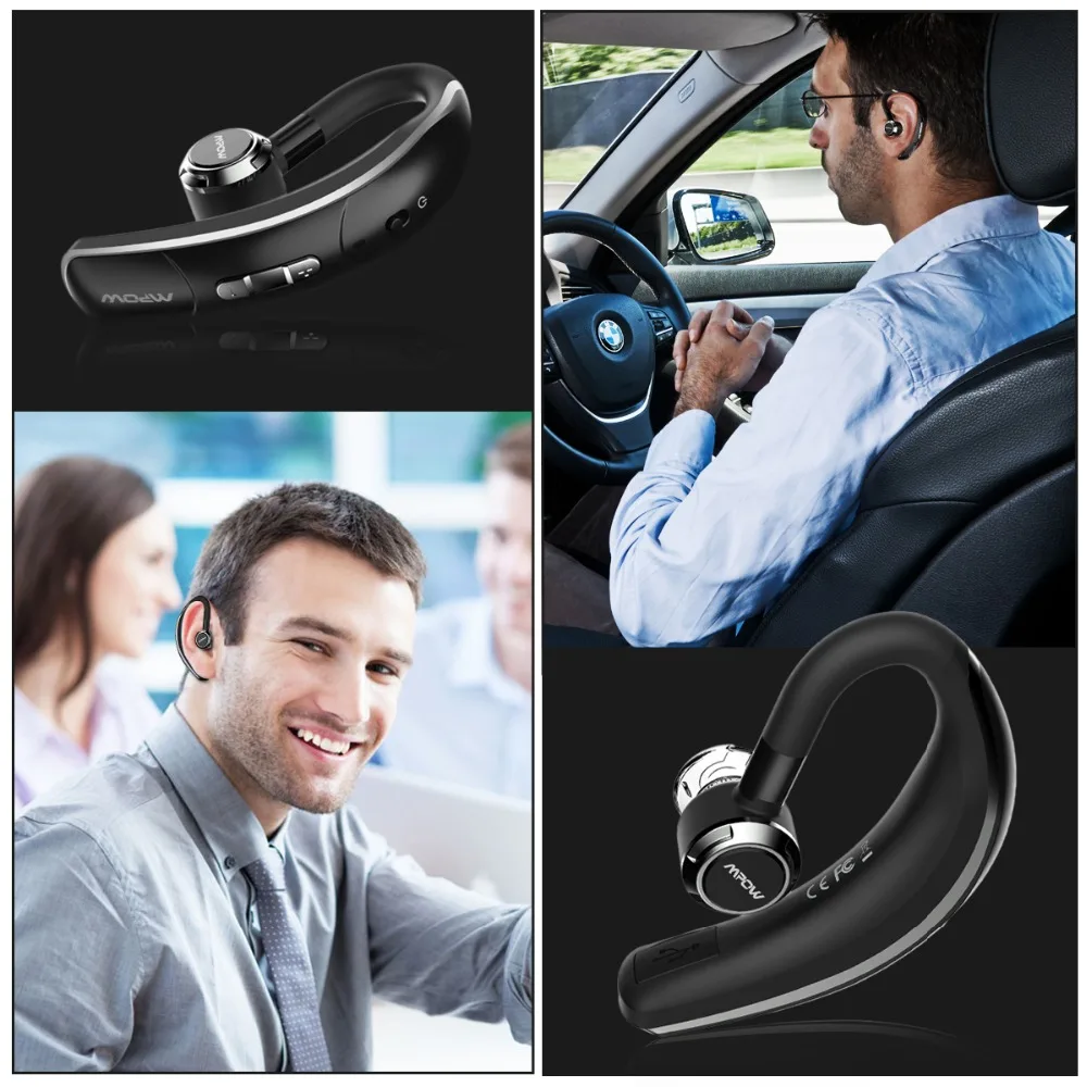 Новые беспроводные наушники Mpow Bluetooth 4 1 гарнитура одиночные время разговора 6