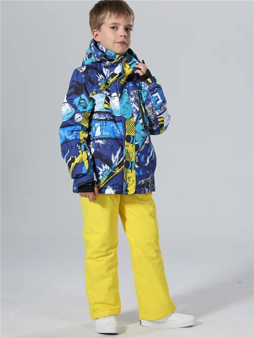 yellow bright yellow Лыжный костюм s для детей; зимний костюм для мальчиков; лыжный костюм для девочек лыжный костюм сноуборд лыжный костюм для девочки лыжный костюм зимние штаны лыжи лыжные штаны сноуборд сноубординг горнолыжный костюм - Цвет: yellow bright yellow