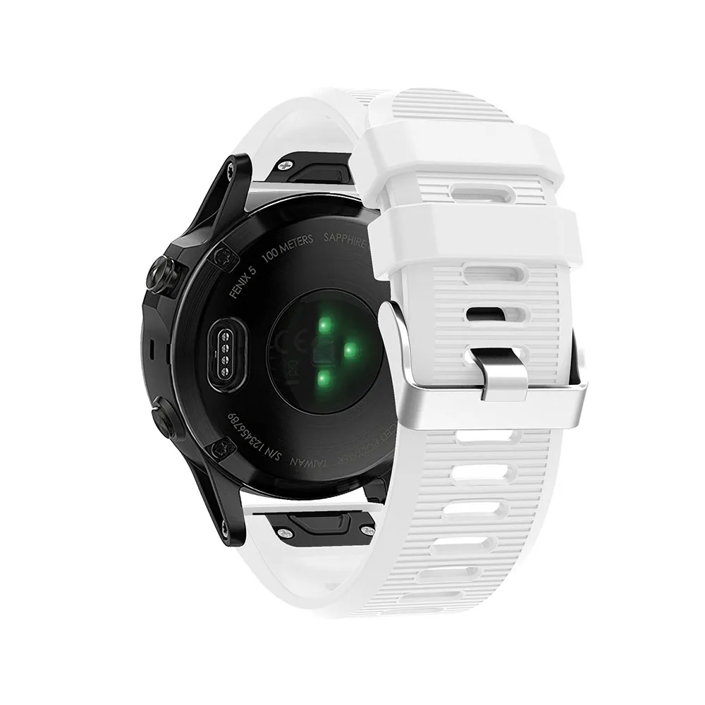 26 22 мм ремешок для часов Ремешок Garmin Fenix 5 5X3 3 HR 6X6 6S Pro MK1 часы Quick Release силиконовый