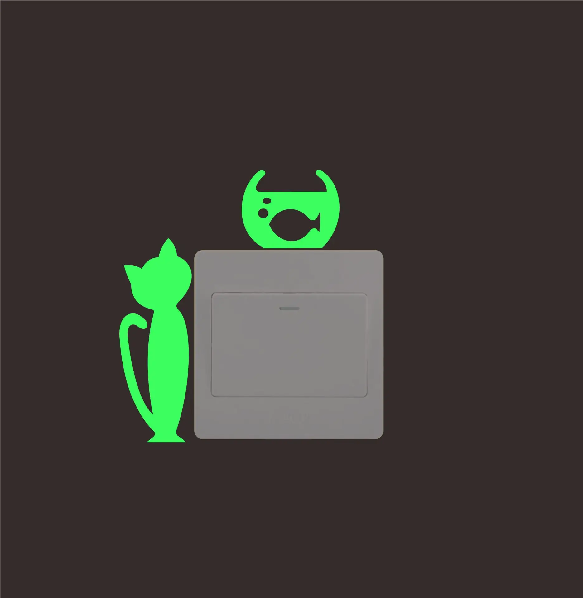 Светящиеся наклейки на светильник 1 шт. для украшения детской комнаты из ПВХ со