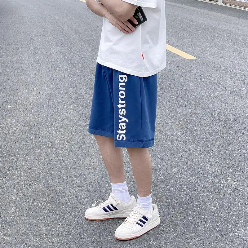 

2020 Summer New Men's Street Style Letter Printed Sports Shorts Men Plus Size Loose Casual Shorts Tide Free Shipping Size M-5xl
