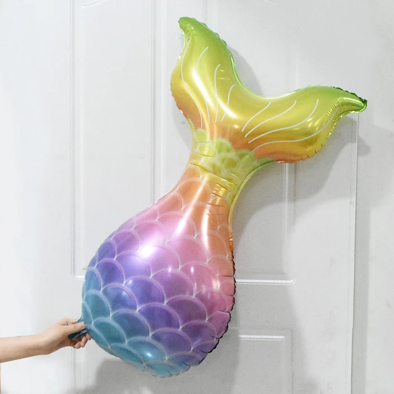 

1 Set Kids Birthday Party Decoration Mermaid Party Balloons Number Foil Balloon Baby Shower Decor Helium Globos Girl Favor