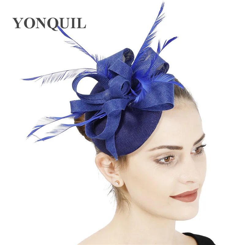 Женская вуалетка с перьями, шляпка-«Таблетка» для невесты, модные аксессуары для волос от AliExpress WW