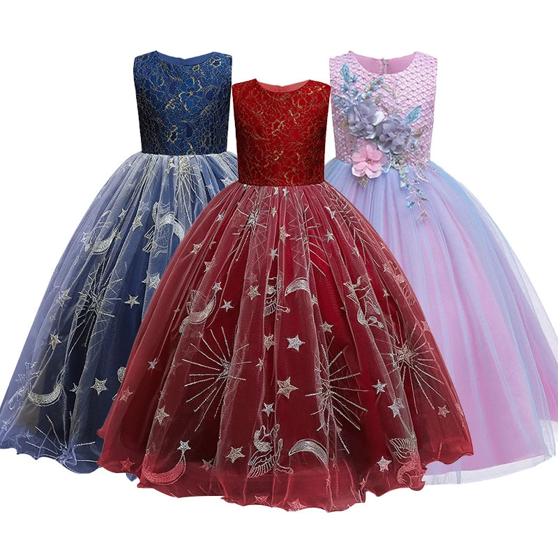 Осенняя детская одежда для девочек-гостей на свадьбе Платья младенцев платье