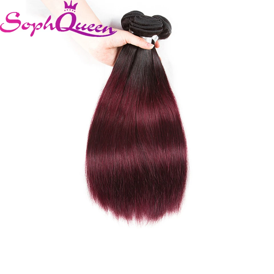 Soph queen волосы перуанские прямые предварительно цветные Омбре remy волосы блонд шиньон пучки человеческих волос для наращивания