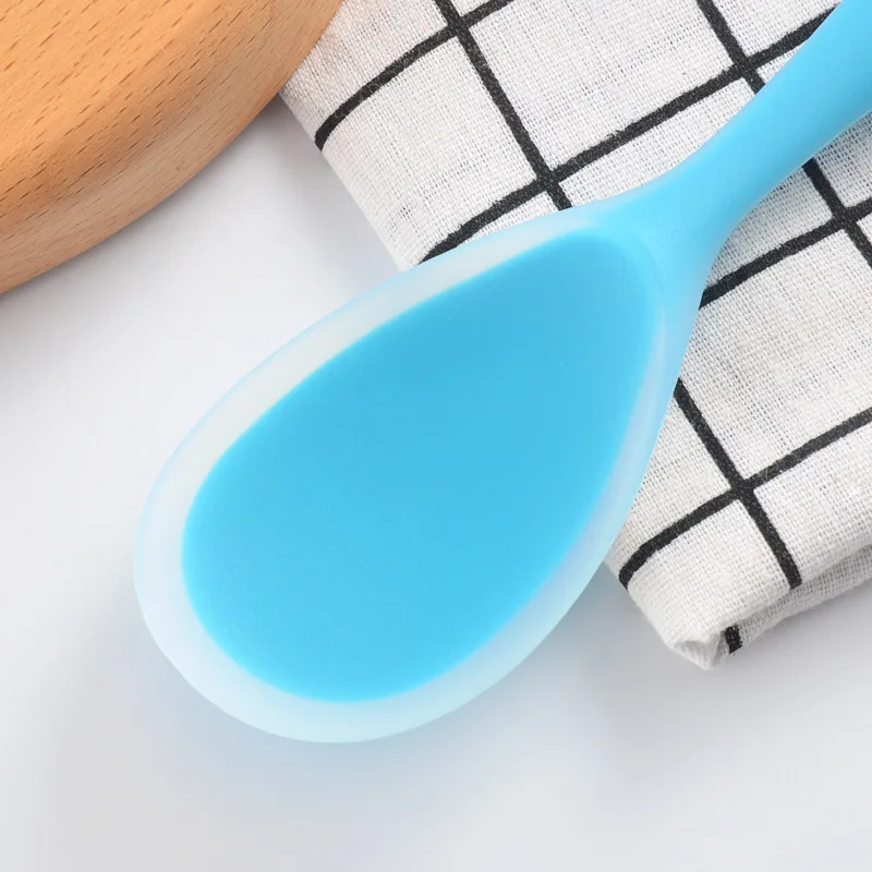 Инструменты для выпечки 4 цвета тортов Двойная силиконовая ложка печенье лопатки