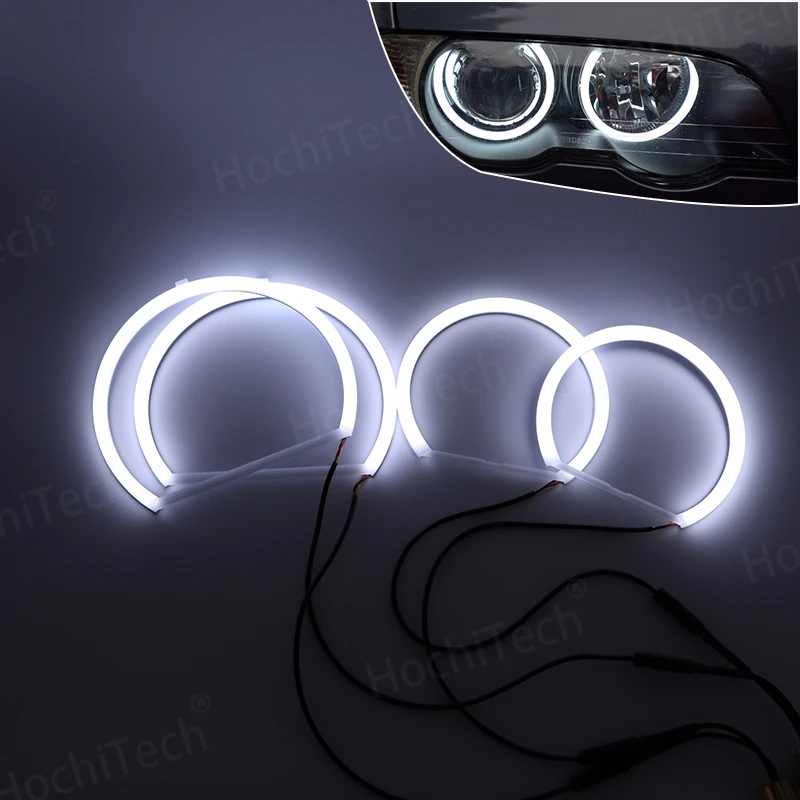 

Excellent LED Cotton Angel Eyes halo rings daytime light for BMW 3 series E46 316i 318i 320d 323i 328i 330i 325xi 330d 1998-2005