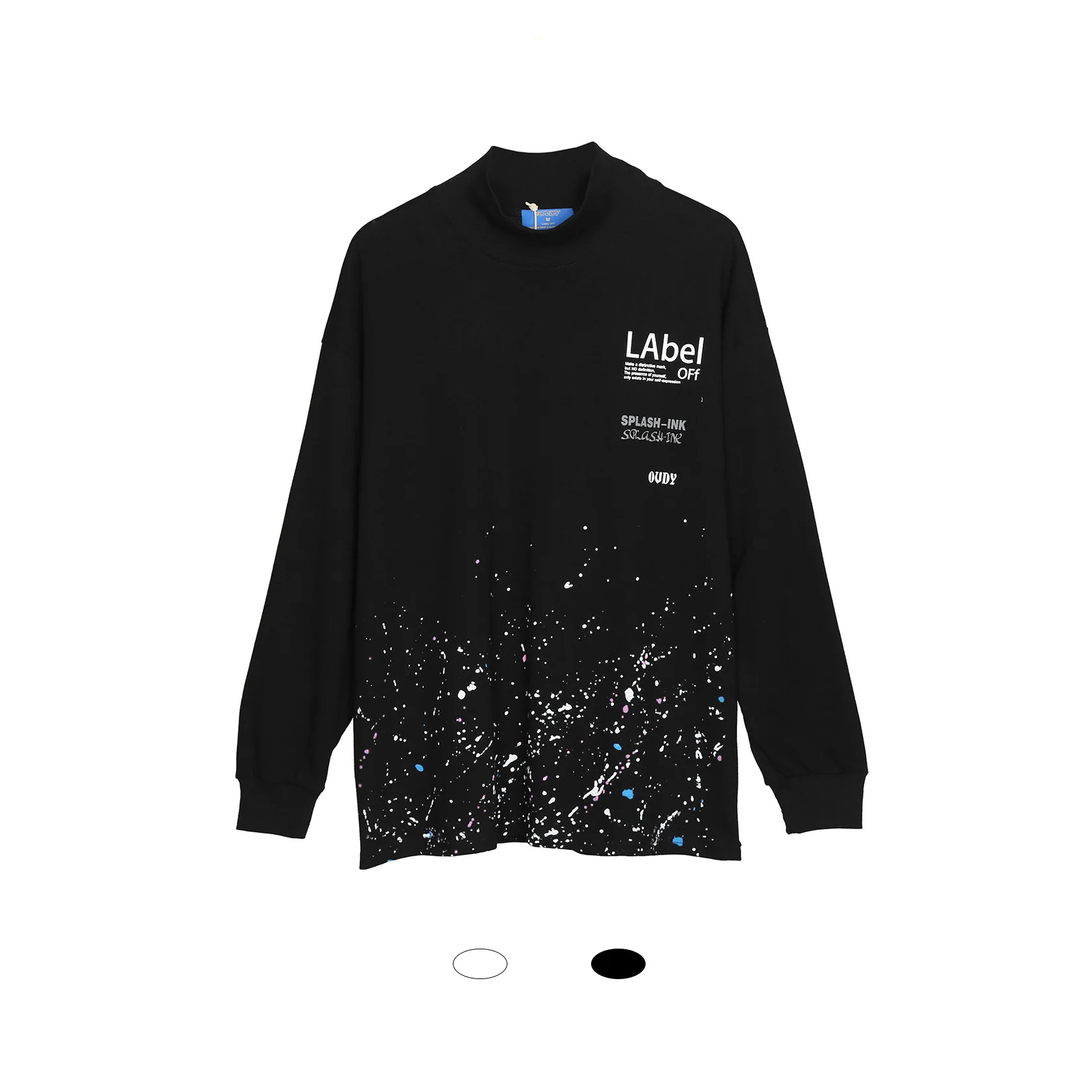 

Drop Ink Color Dots Kawaii Clothes American Fashion Motocross Graffiti on the Street Fornite Loose Lovers Harajuku Tee Shirt Men