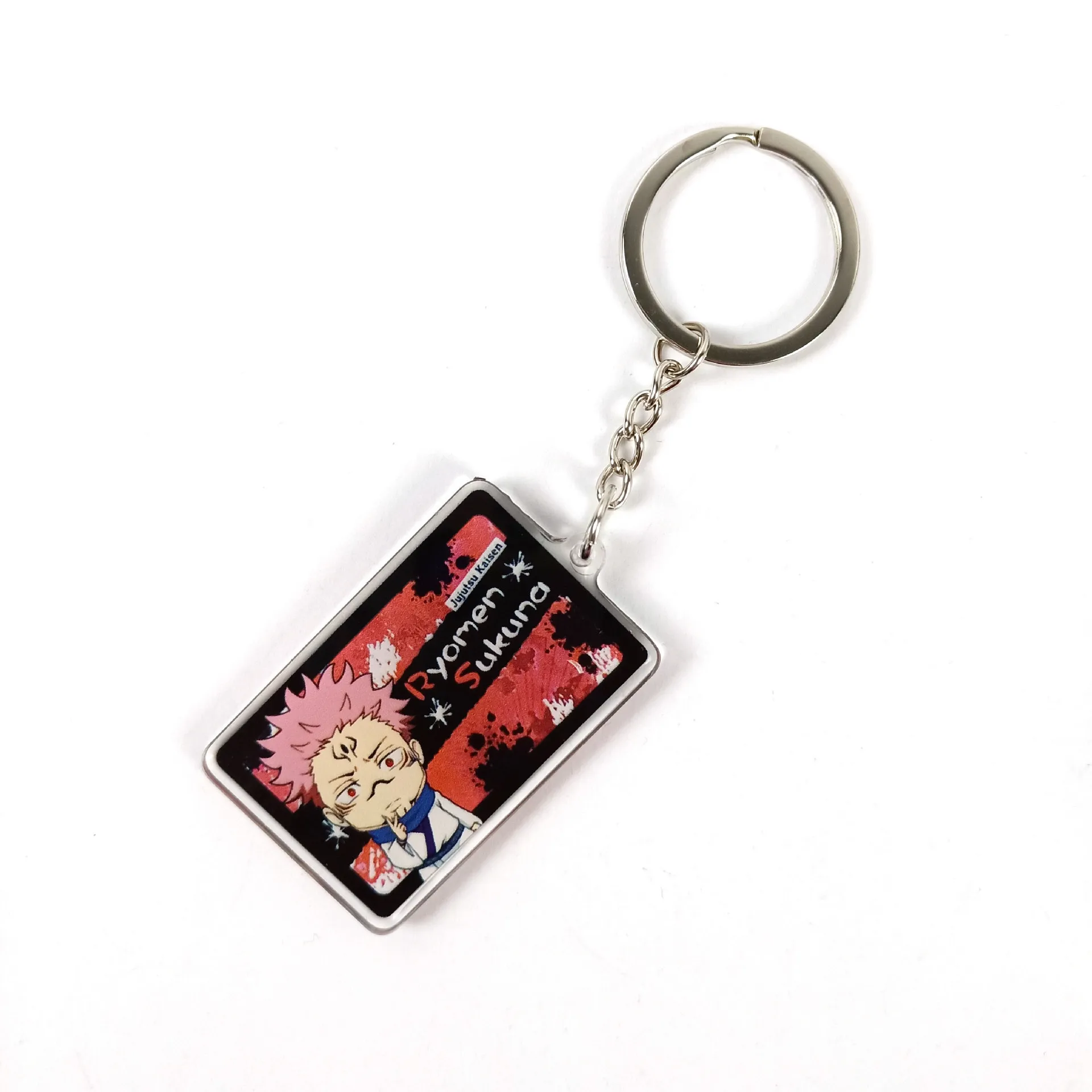 

Hot Anime Jujutsu Kaisen Gojo Satoru Keychains Yuji Itadori Megumi Fushiguro Nobara Kugisaki Acrylic Double Sided Key RingGift