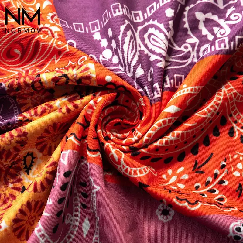 

NORMOV Sling Dress Women Printed Sleeveless Backless Dress Summer Comfort Slim Sexy Buttocks Casual Women Dresses