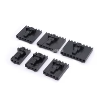 10pcs mx2 54 2 54mm pitch dupont connector with buckle single row housing 2p 3p 4p 5p 6p tjc8