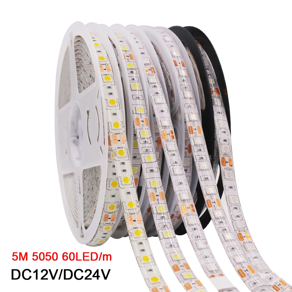 Светодиодная лента 5050 RGB CCT RGBCCT гибкая LED лампа с белым светом водонепроницаемая 5