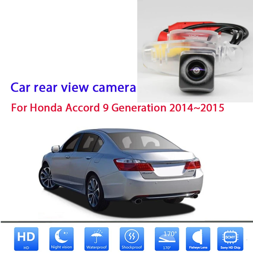 

Car Rearview Parking Reverse Backup HD CCD Night Vision Waterproof Rear View Camera For Honda Accord 9 Generation 2014 2015