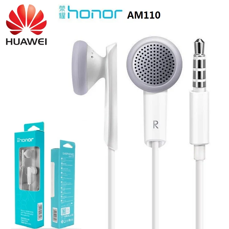 Наушники Huawei Honor AM110 с глубокими басами наушники Dolby микрофоном и пультом