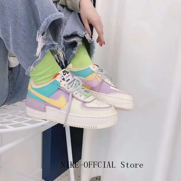 

NK Air Force 1 AF Women's cushioning sneakers Candy white pink purple size 36-40 CI0919-101