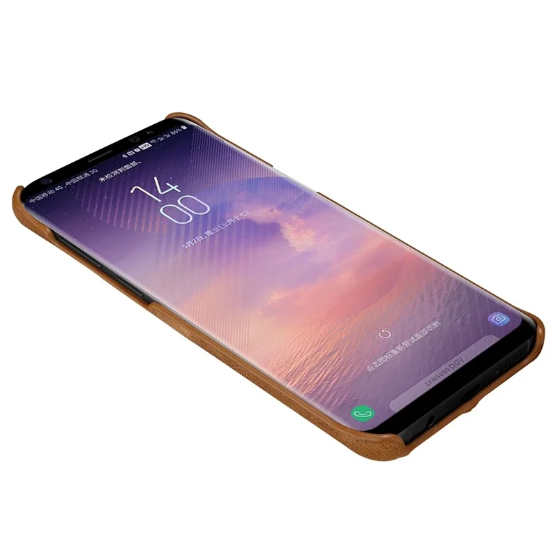 Solque чехлы из натуральной кожи для Samsung Galaxy S10 Plus Lite S9 S8 роскошный винтажный Матовый