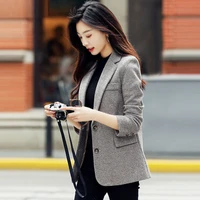 women 2022 spring fashion striped blazers coat vintage long sleeve female slim high quality office lady blazer outwear x2