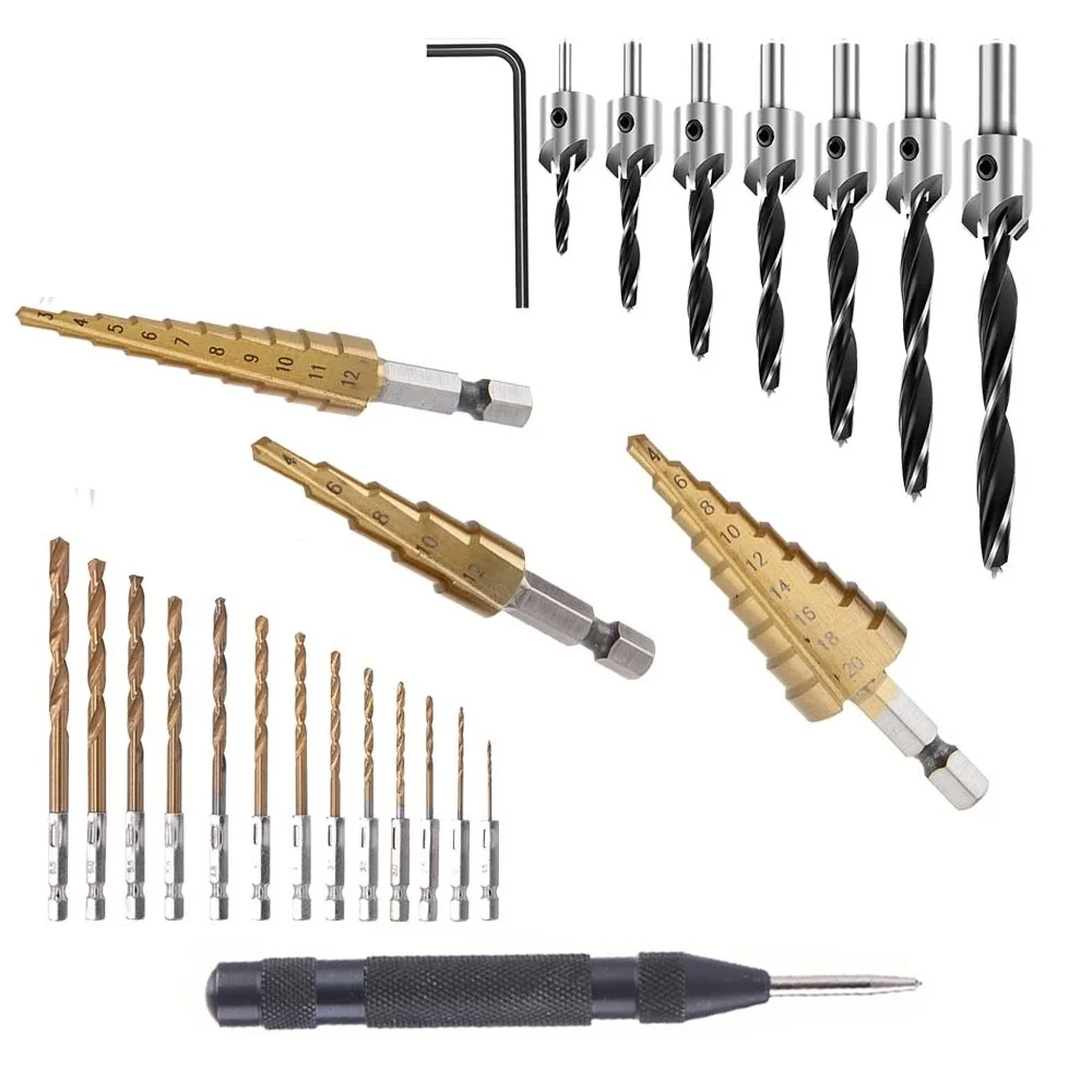 Биты для сверла деревообработки Трехточечное сверло с шестигранным хвостовиком