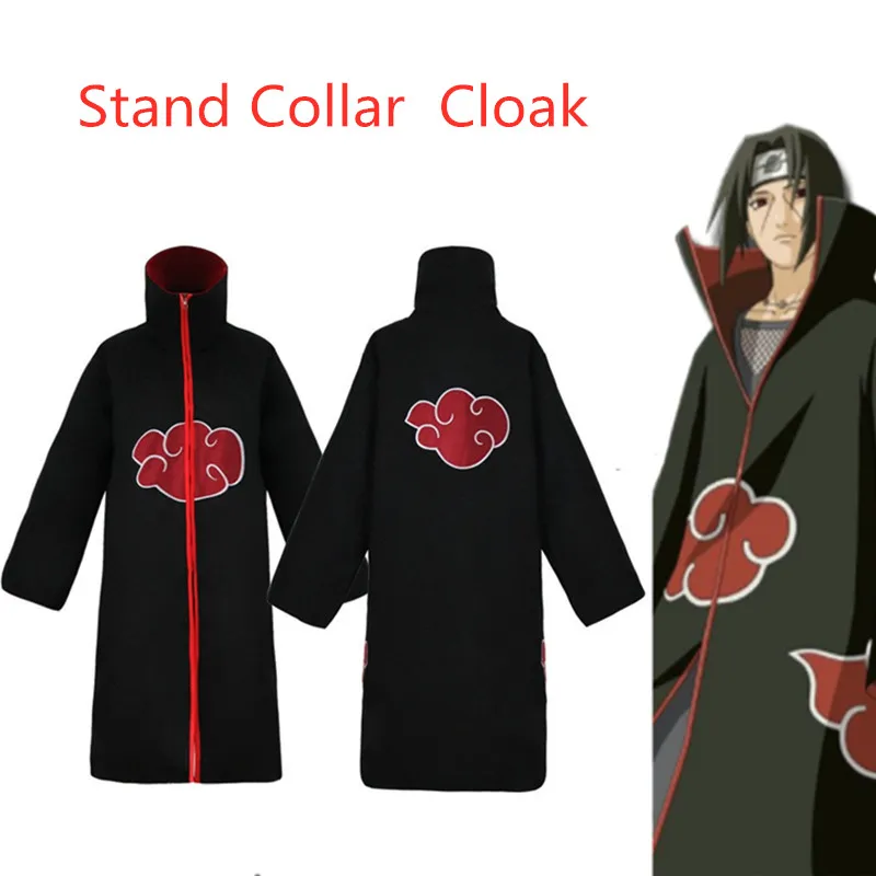 Высокое качество карнавальный костюм плащ Акацуки Sasuke Itachi Ветер плащ-Пыльник