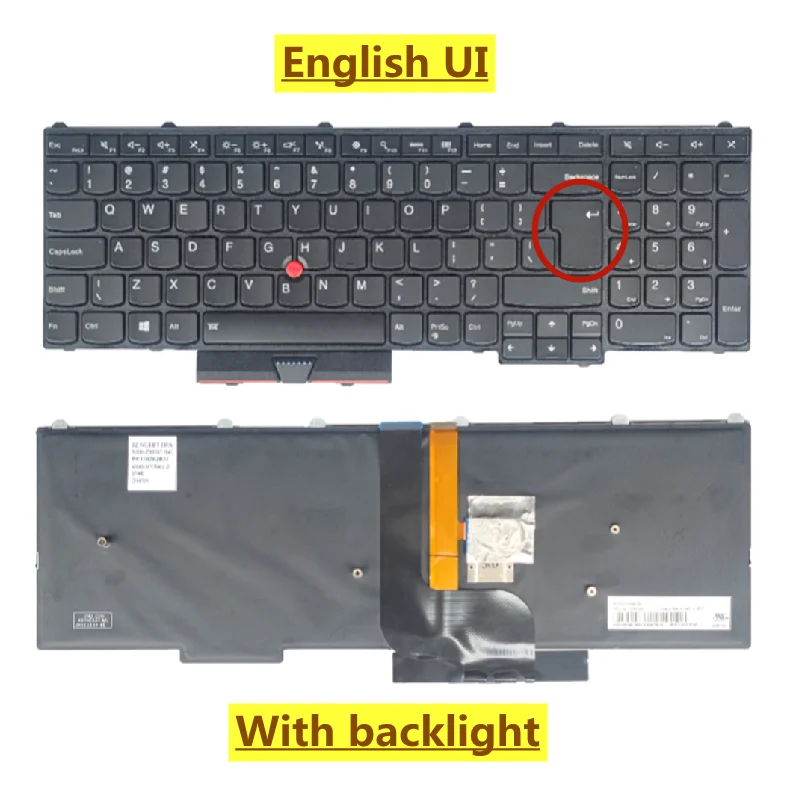 Клавиатура для ноутбука Lenovo Thinkpad P50/P70/P51/P71/p50 с английской подсветкой |
