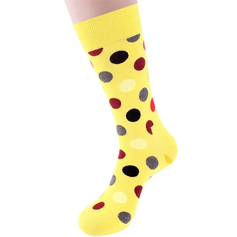 Носки мужские длинные в горошек для скейтборда цветные весна-лето-осень 1 пара |