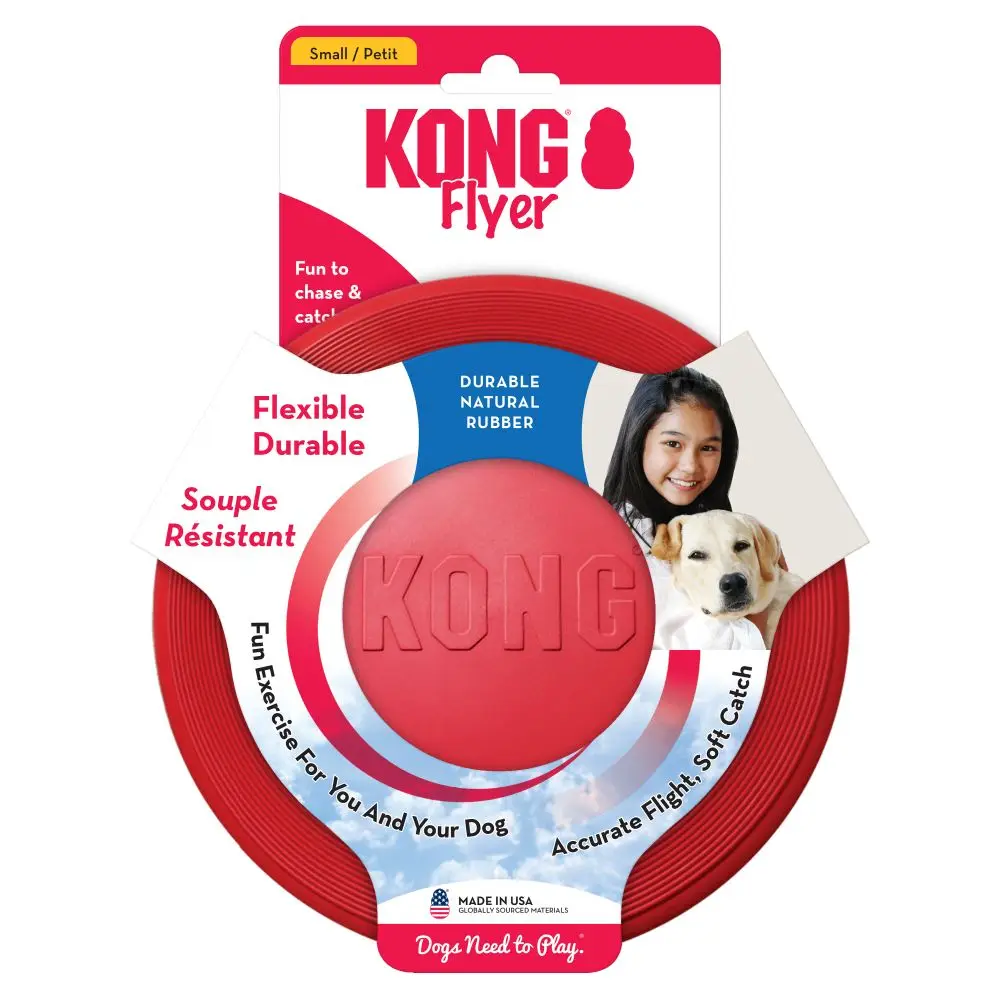 S-Size KONG Classic Flyer Dog Toy