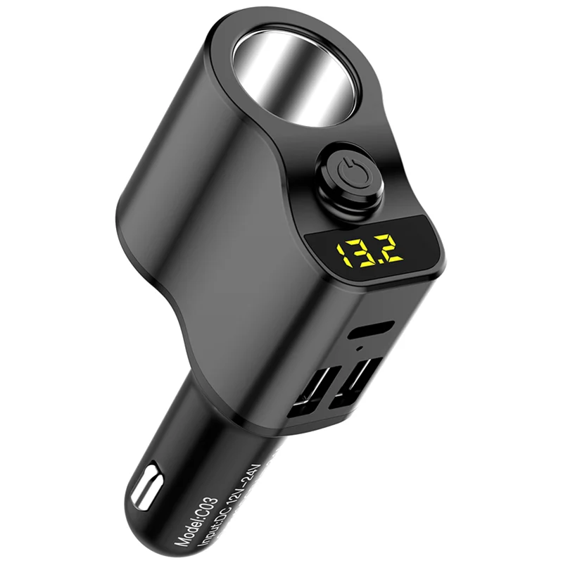 Разветвитель 80 Вт автомобильное зарядное устройство адаптер питания зажигалка