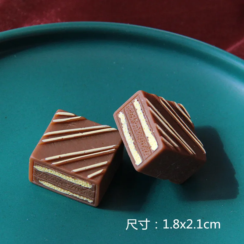 10 шт. имитация шоколада с плоским основанием Кабошон из Смолы Скрапбукинг