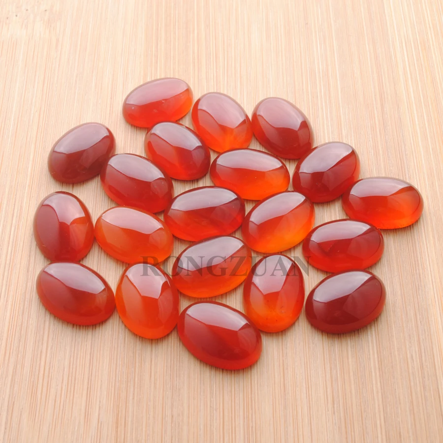 RONGZUAN Бесплатная доставка темно-красный агат драгоценный камень овальный кабошон
