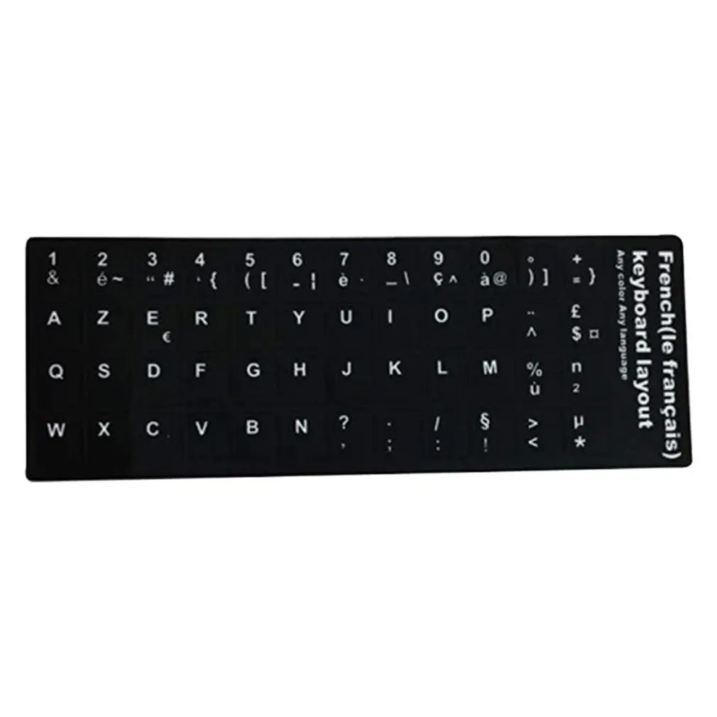 

Ultra-thin Custom French Computer Keyboard Easy to Install Frosted Letter Stickers