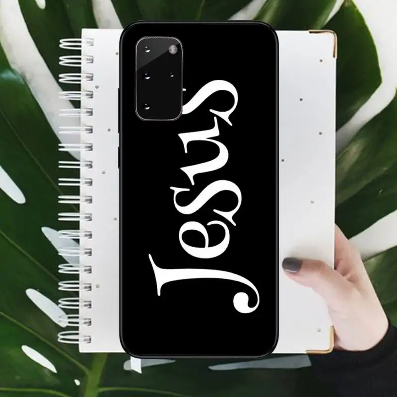

Jesus art pattern Phone Case For Samsung galaxy S 9 10 20 A 10 21 30 31 40 50 51 71 s note 20 j 4 2018 plus Luxury brand shell