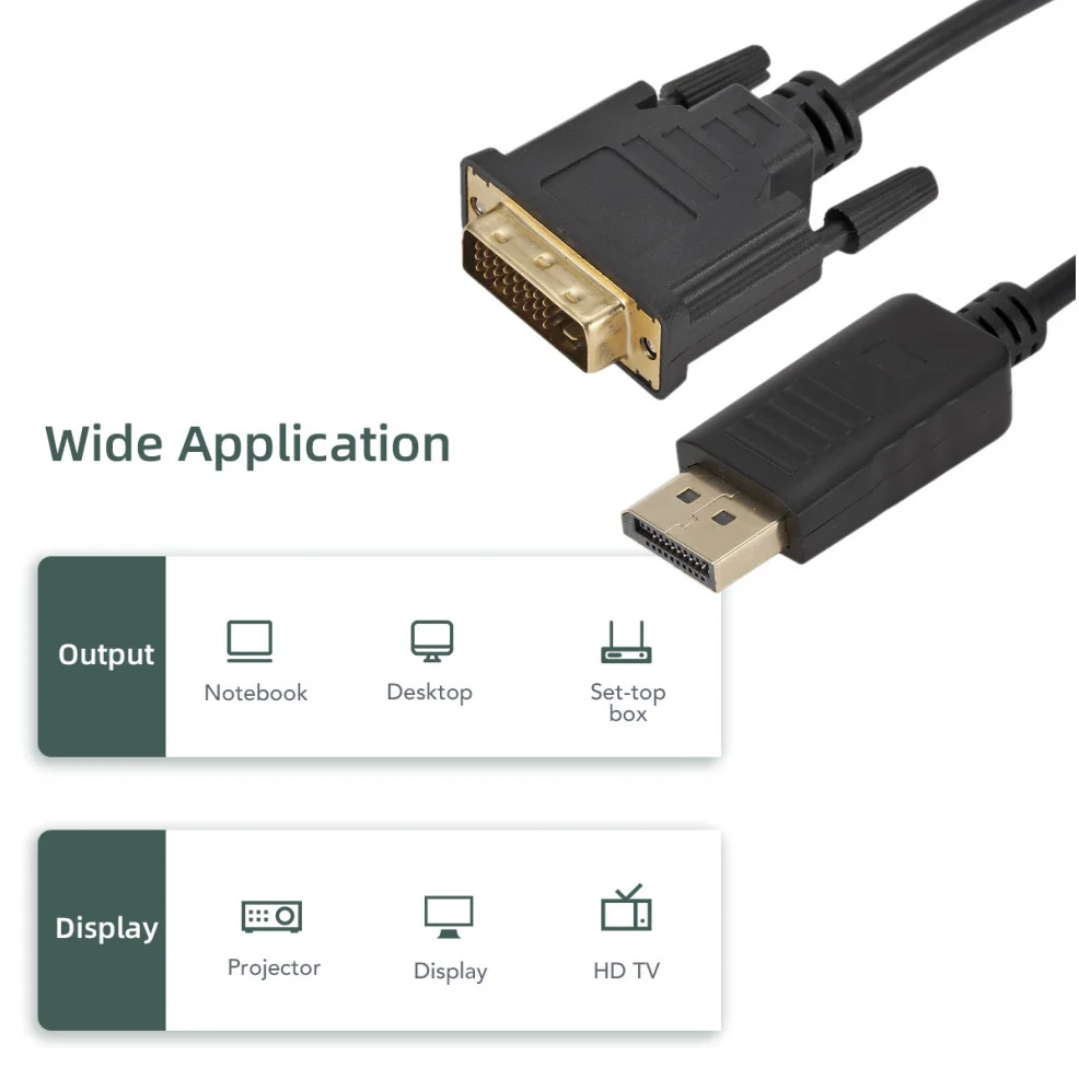 Кабель-переходник LccKaa DP Displayport-DVI 1 8 м | Электроника