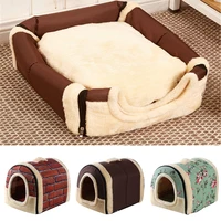 removable washable pet dog house cat house mat cat litter cute cat house small medium sized pet dog gave dog bed lazy animal bed