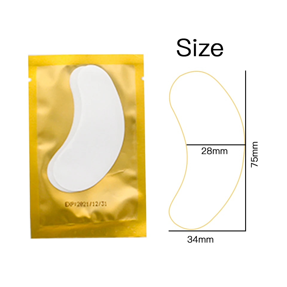 Eyepads патчи Применение для наращивания ресниц наклейки подушечки глаз Бумага под