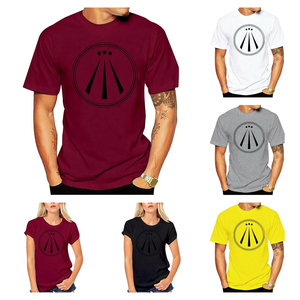 Мужская футболка с символом друида Awen классная Повседневная надписью без