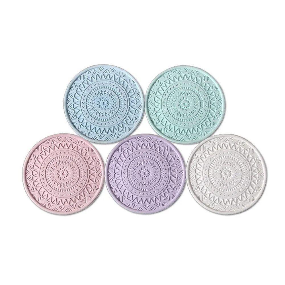 

1PC 9.6cm Coaster Creative Personality Mat Diatomaceou Earth Waterproof Coaster Insulated Placemat Haigh Quality Kitchen Tools