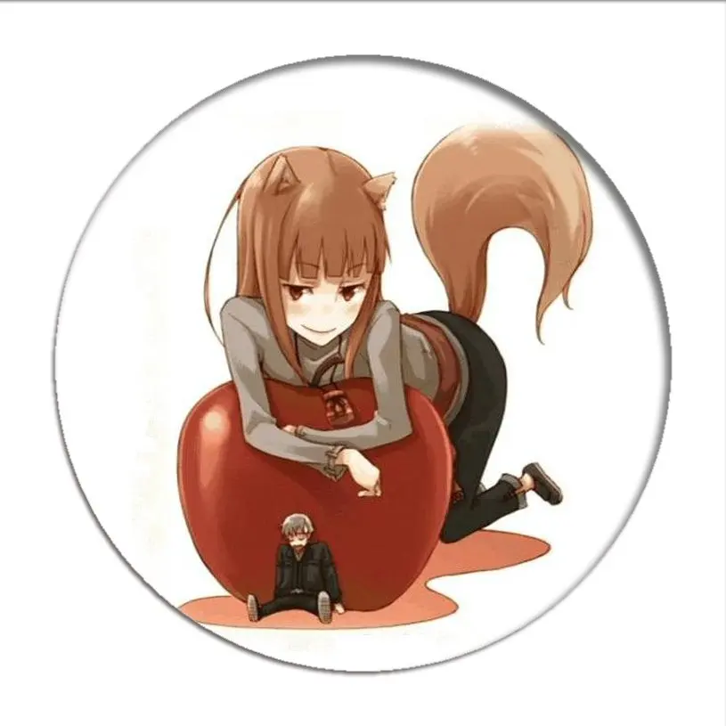 Японский аниме Спайс и волк строительная брошь коллекция значков сумки