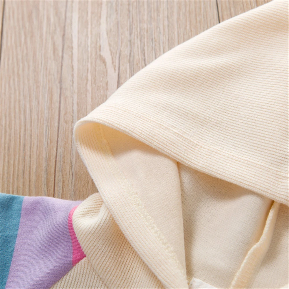 LILIGIRL Fashion Baby Boys Girls Dresses Spring New Kids Long Sleeve Rainbow Embroidery Infant Girl Knitting Dress | Детская одежда и