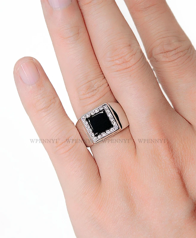 Высокое качество супер 3.5ct обручальные Серебряные Кольца цвет 10 мм сверкающий прозрачный кубический цирконий Кристалл Женское Обручальное кольцо