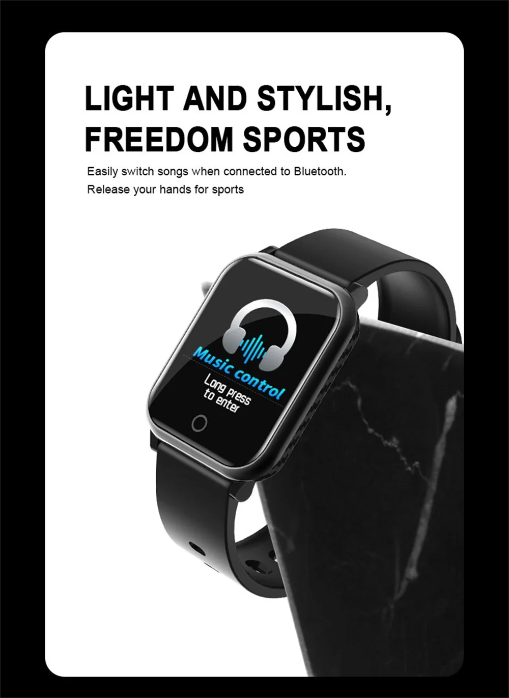 Мужские фитнес-браслет женские часы Bluetooth подключение Android ios телефон трекер активности A9 Smartwatch PK Amazfit Gts умные часы
