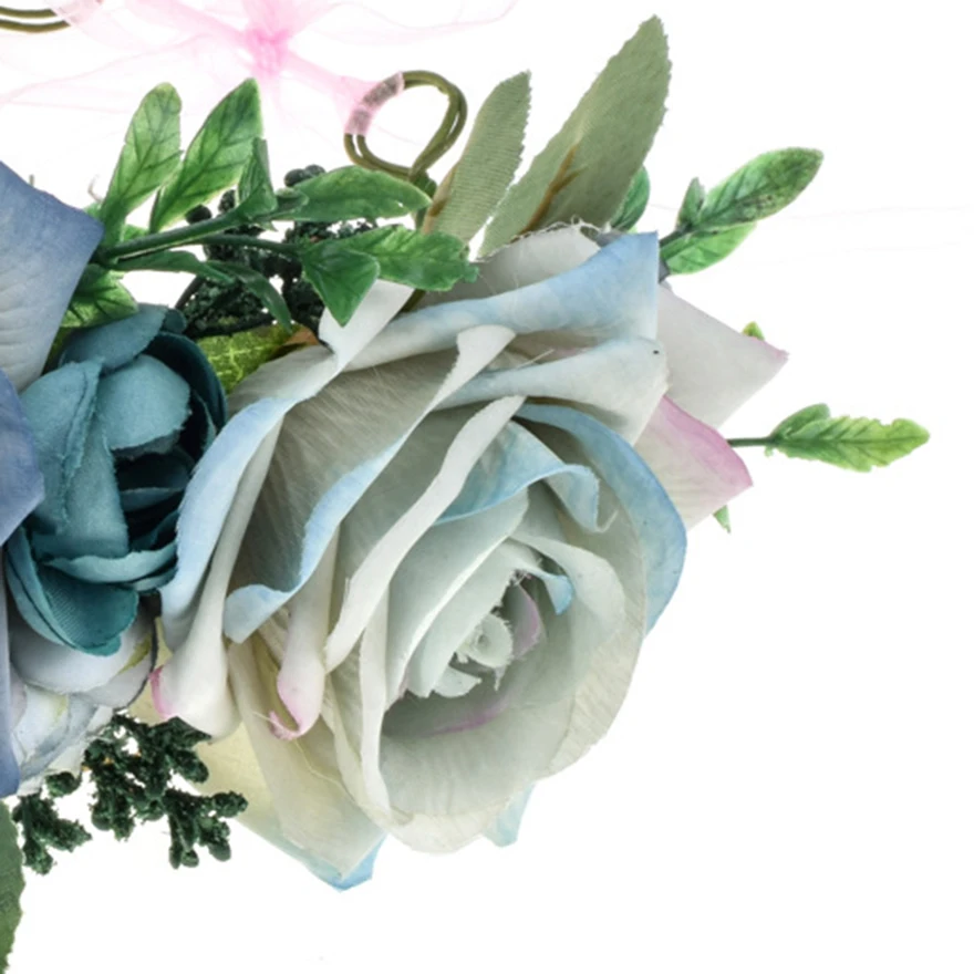 Molans New Stimulated Big Rose Wreath Braide Tiaras Hair Accessories Hawaiian Holiday Flower Corwn Women Wedding Floral Garlands