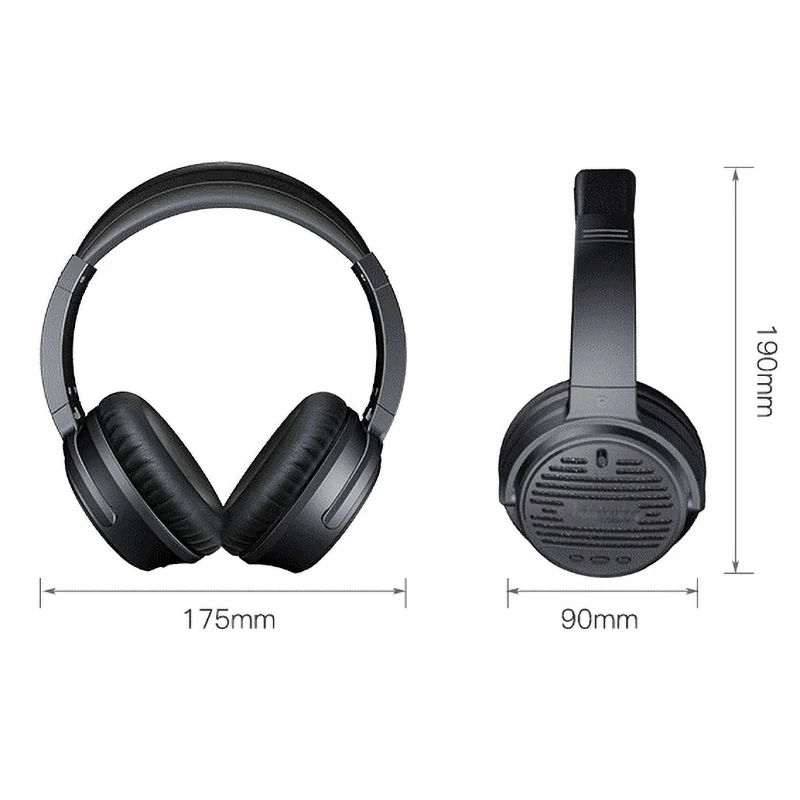 Наушники с активным шумоподавлением тяжелая низкая гарнитура Bluetooth кабель