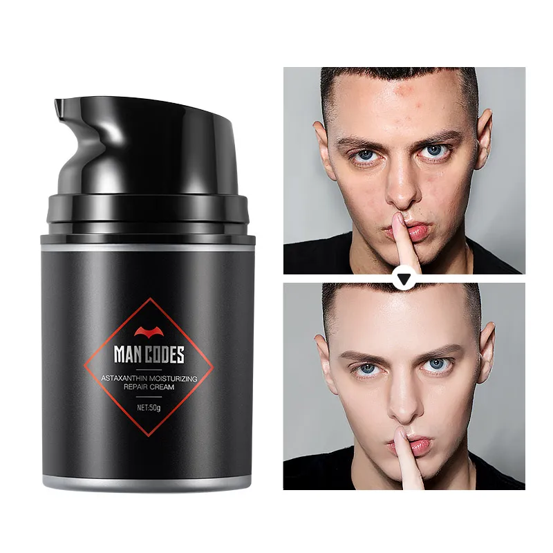 

MANCODES 50g Astaxanthin Men Moisturizing Day Cream Anti-Aging Repair Cream Oil-control Whitening Acne Night Cream Skin Care