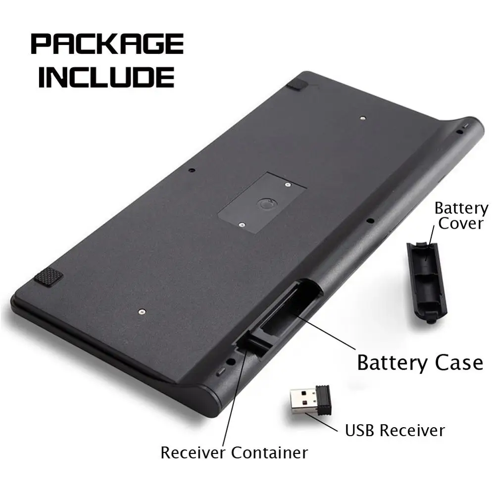 Водонепроницаемая беспроводная мини-клавиатура и мышь 2 4 ГГц | Компьютеры офис