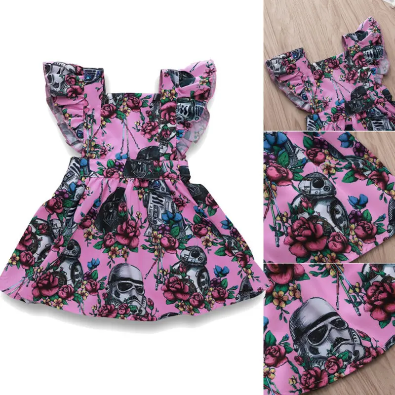 Summer Newborn Toddler Girls Ruffle Dress Princess Tutu Sundress | Детская одежда и обувь