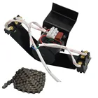 Двигатель 220 В или 110 В с шестернями, система автоматического поворота яиц, цепь длиной 100 см, инкубационное принадлежности для инкубаторов для цыплят, 1 шт.