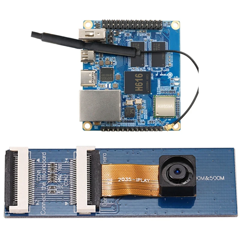 For Orange Pi 2MP Camera Module GC2035 Auto Zoom &amp Zero 2 1GB RAM With H616 Chip OS Single Board | Электроника