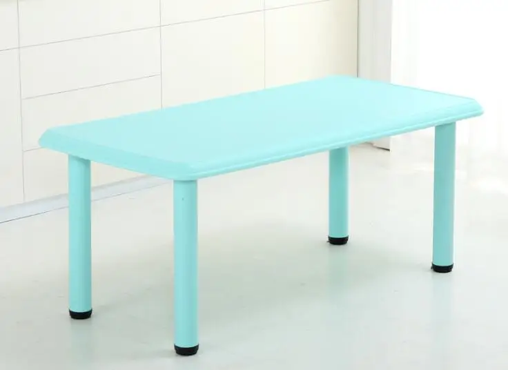 mint green 120*60 см Прочный 6 луч детский стол регулируемая высота детский сад стол - Цвет: mint green